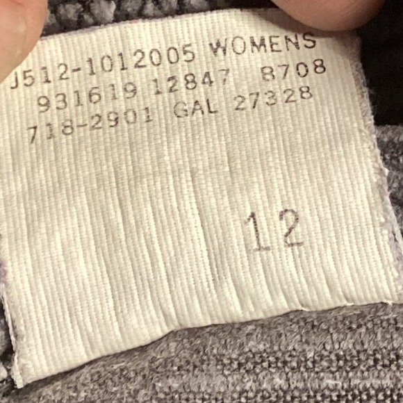 L L Bean Womens Corduroy Pants Gray Pleated High Rise Size 16 Made in USA - Picture 5 of 9